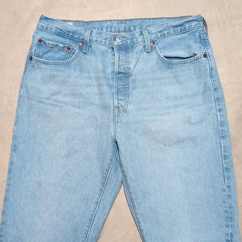 Levi's Premium 501 Jeans Mens 33x30 Big E Medium Wash Straight Leg Denim